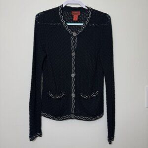 Missoni For Target Women’s Cardigan Sweater Size M Contrast Stitch Button Down